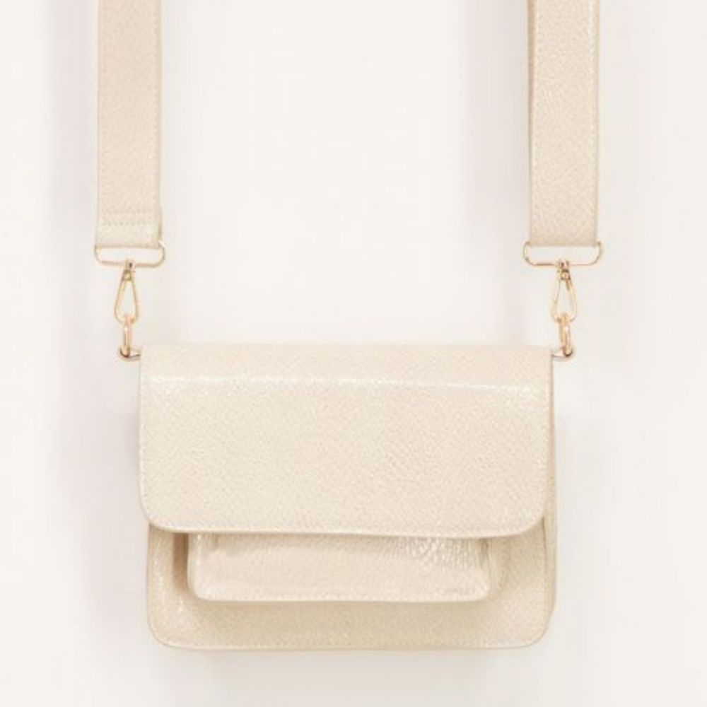 MY JEWELLERY | Croco schoudertas beige